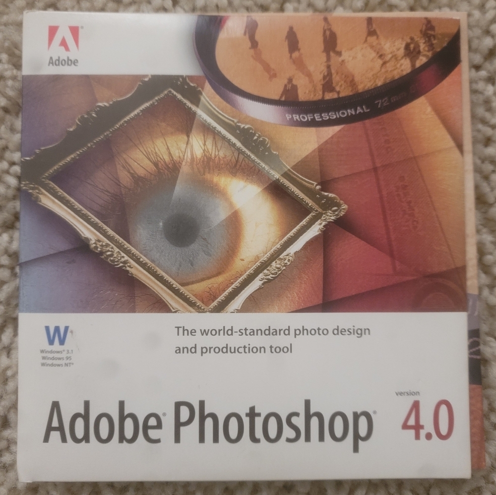Vintage 1996 Adobe Photoshop Application And Tutorial Software